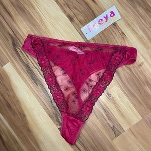 NWT Freya Thong Panties Red - Large